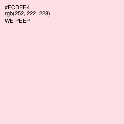 #FCDEE4 - We Peep Color Image